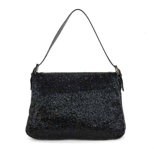 Vintage Fendi black sequin bag