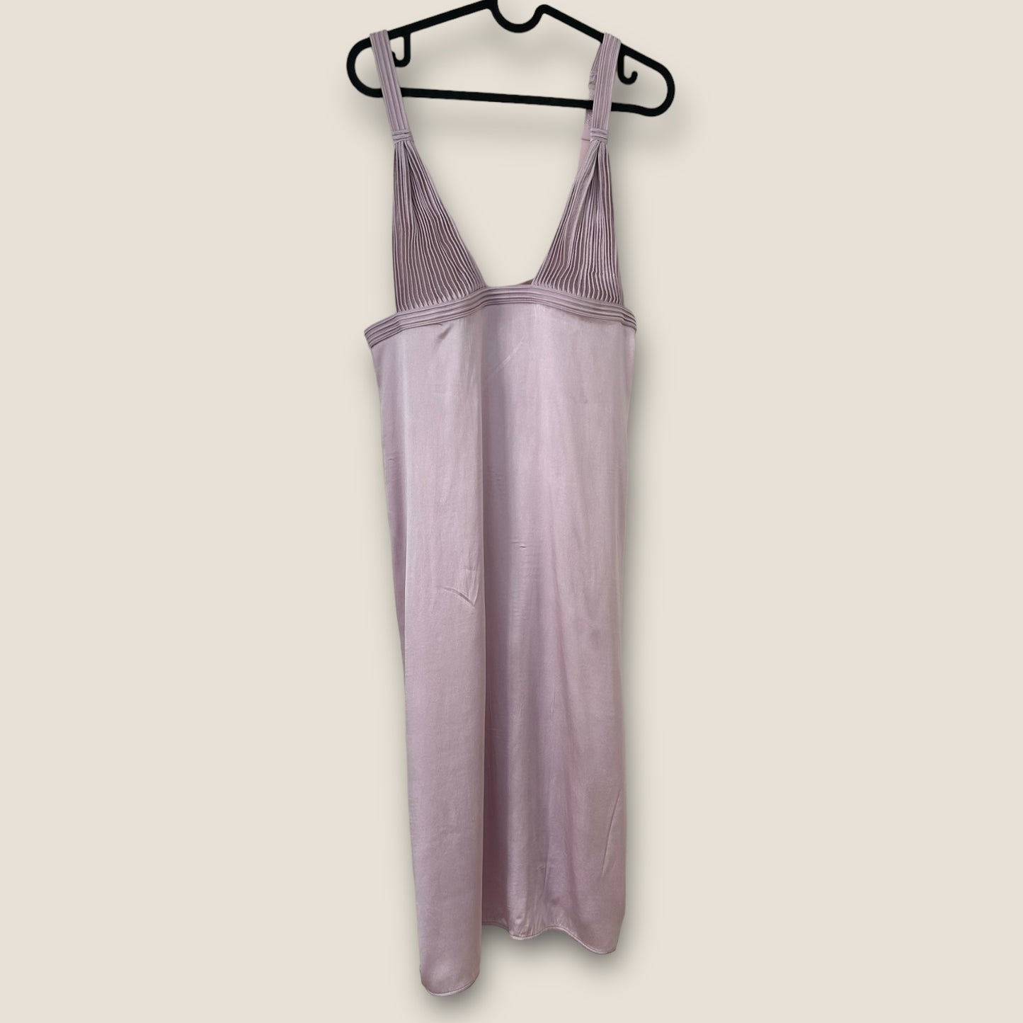 Vintage La Perla silk purple slip / L