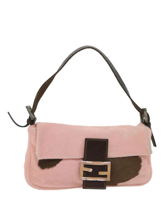 Vintage Fendi pony style calfskin baguette