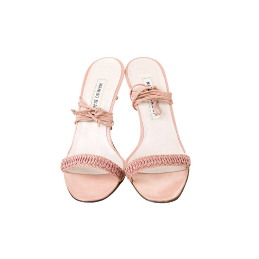 Vintage Manolo Blahnik
Leather pink Sandals / Us 6.5
