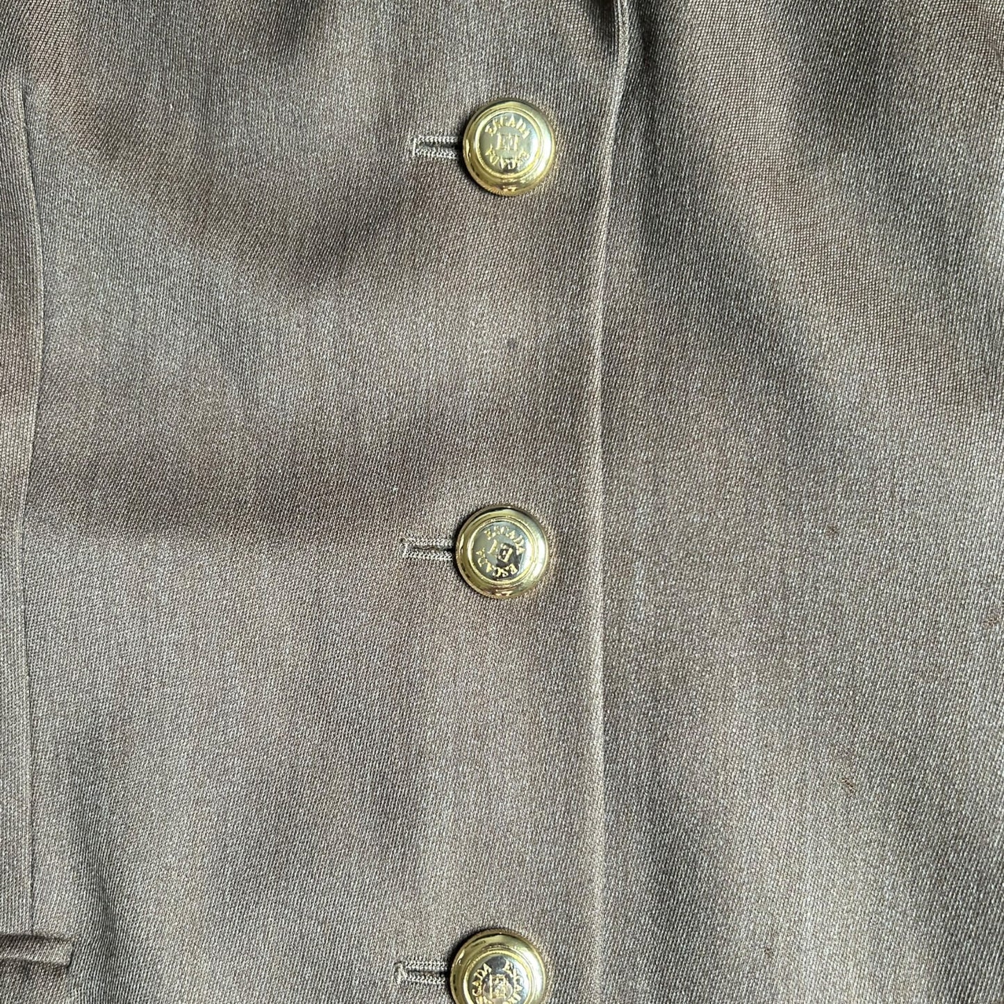 Vintage Escada brown wool blazer / M